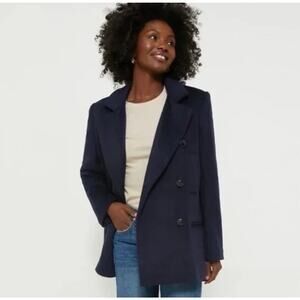 Tuckernuck Kensington classic wool jacket coat blazer sz XL Navy blue Preppy